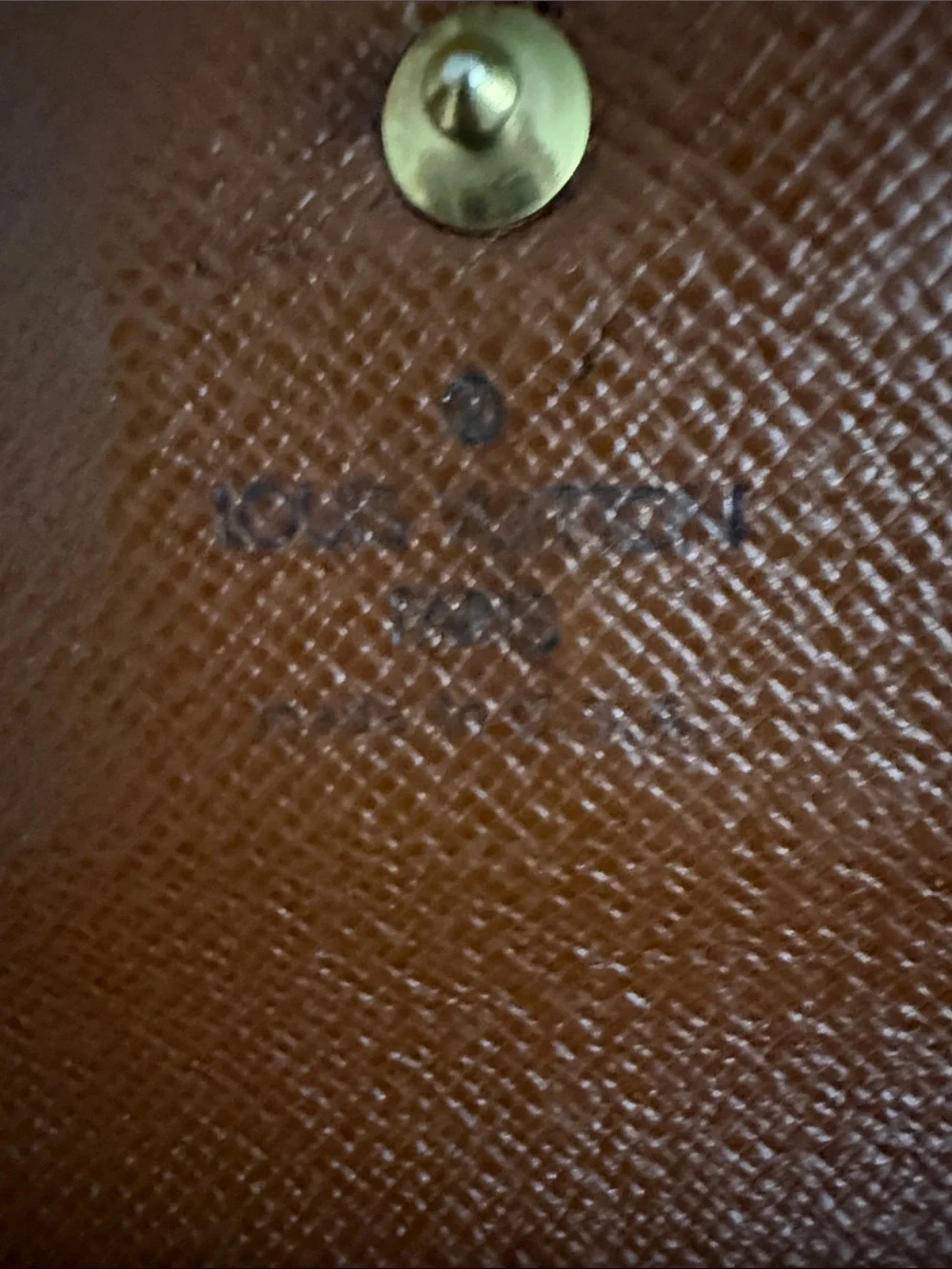 Louis Vuitton Brown Monogram Continental Wallet with Gold Snap SD0014